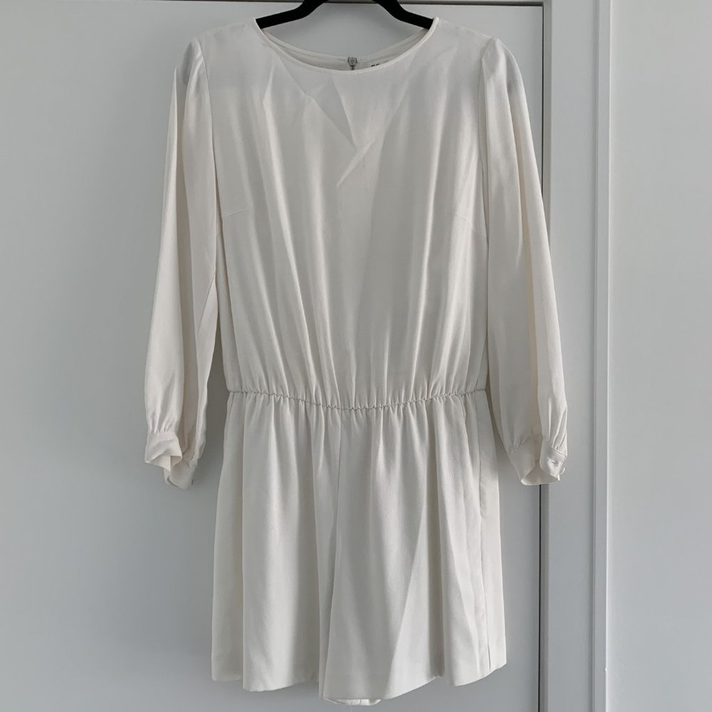 Club Monaco White Long Sleeve Romper - Size 0